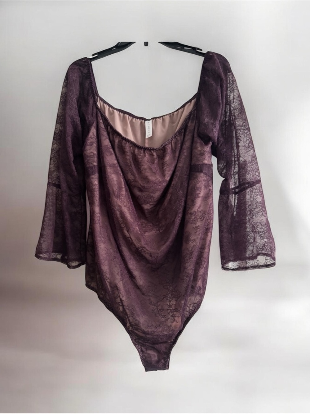 Cacique Plum Lace Top Bodysuit